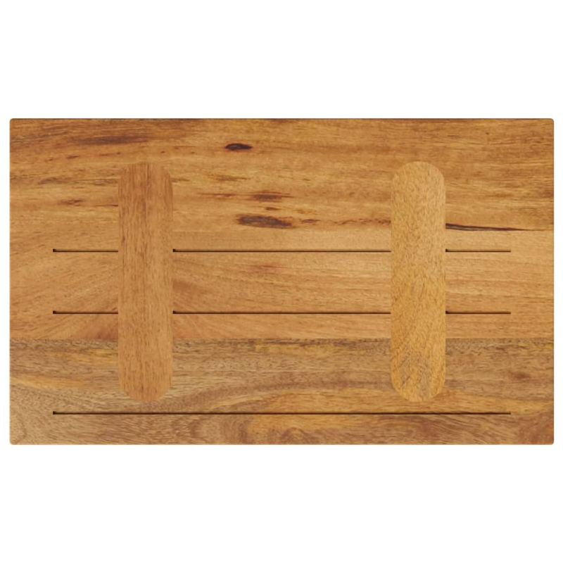 Tischplatte 50x40x2,5 cm Rechteckig Massivholz Mango