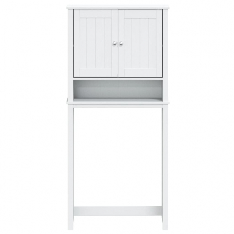 Waschmaschinenschrank BERG Weiß 76x27x164,5 cm Massivholz