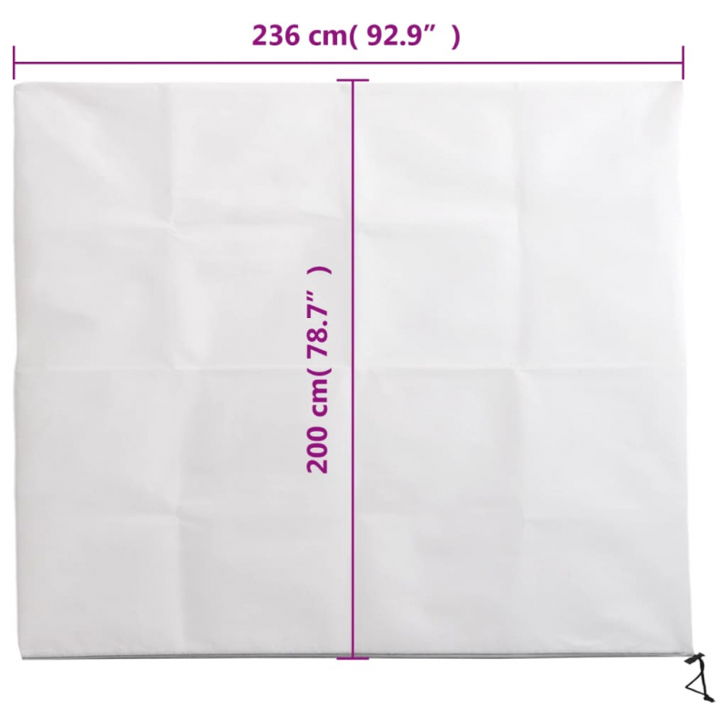 Wintervlies mit Reißverschluss 4 Stk. 70 g/m² 2,36x2 m