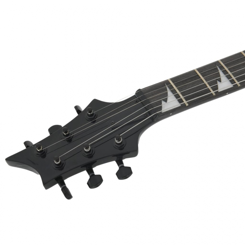 E-Gitarre für Anfänger mit Tasche Schwarz 4/4 39