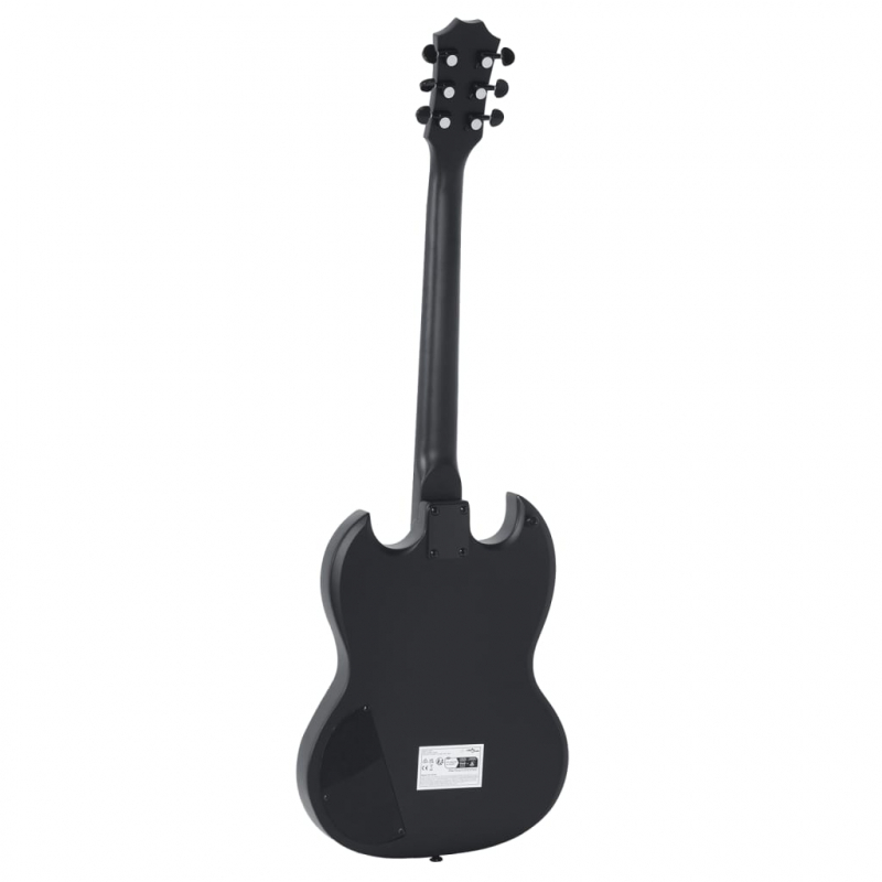 E-Gitarre für Anfänger mit Tasche Schwarz 4/4 39