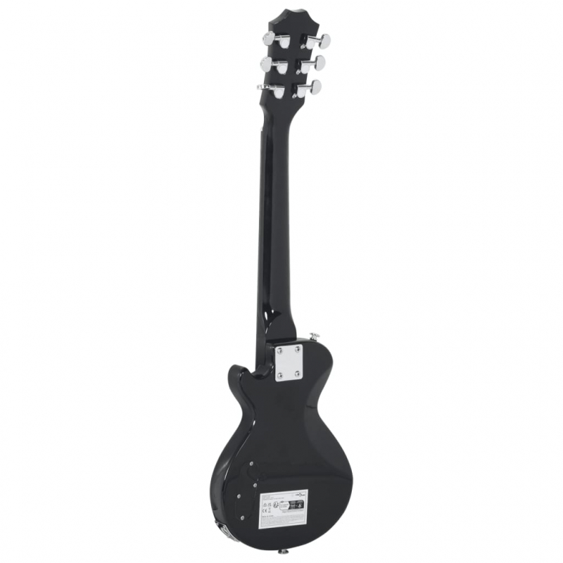 E-Gitarre für Kinder mit Tasche Braun und Schwarz 3/4 30