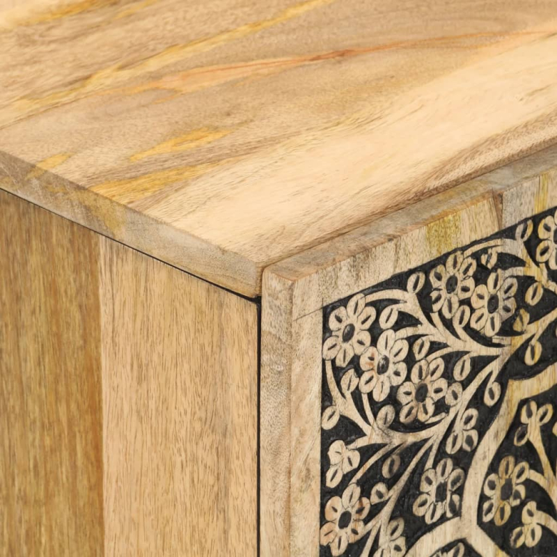 Badschrank 38x33x58 cm Massivholz Mango