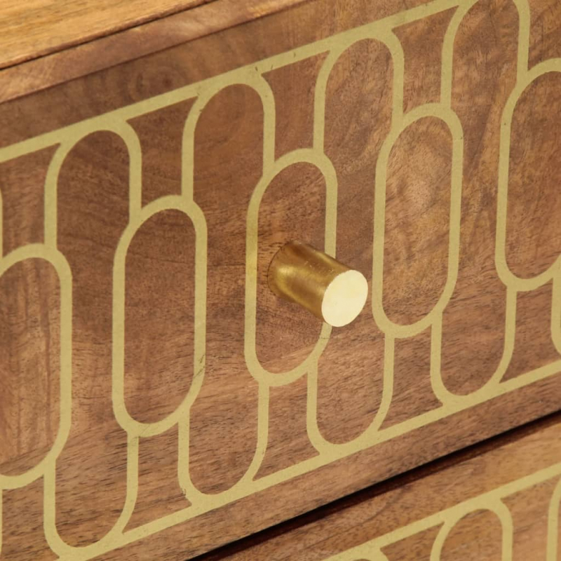 Nachttische 2 Stk. 40x33x46 cm Massivholz Mango