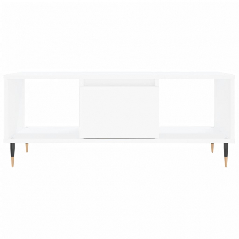 Couchtisch Weiß 90x50x36,5 cm Holzwerkstoff