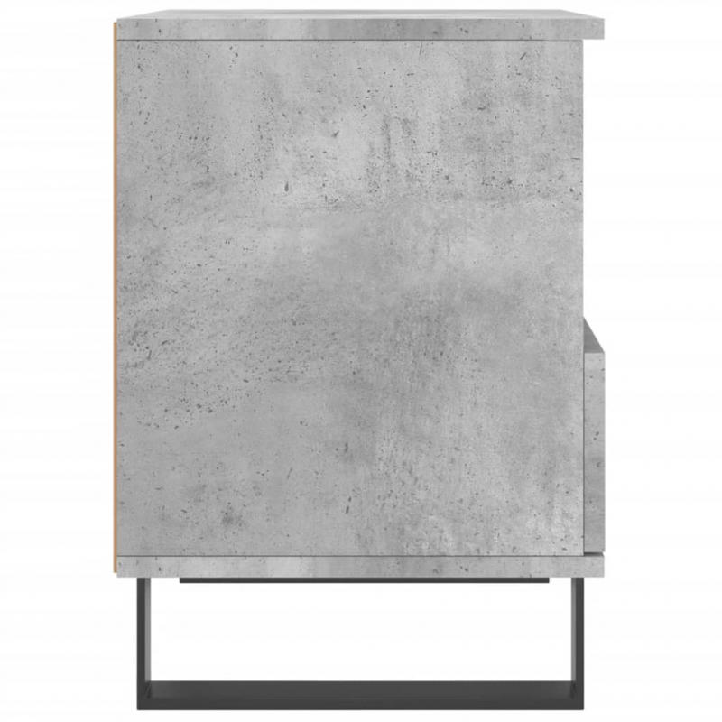 Nachttische 2 Stk. Betongrau 40x35x50 cm Holzwerkstoff