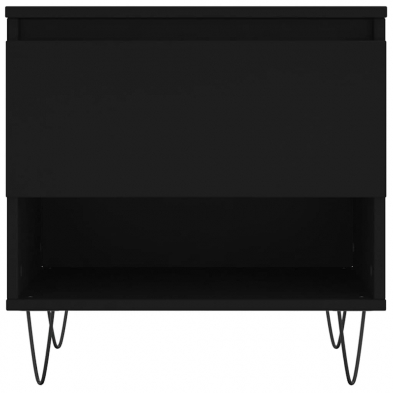 Couchtische 2 Stk. Schwarz 50x46x50 cm Holzwerkstoff
