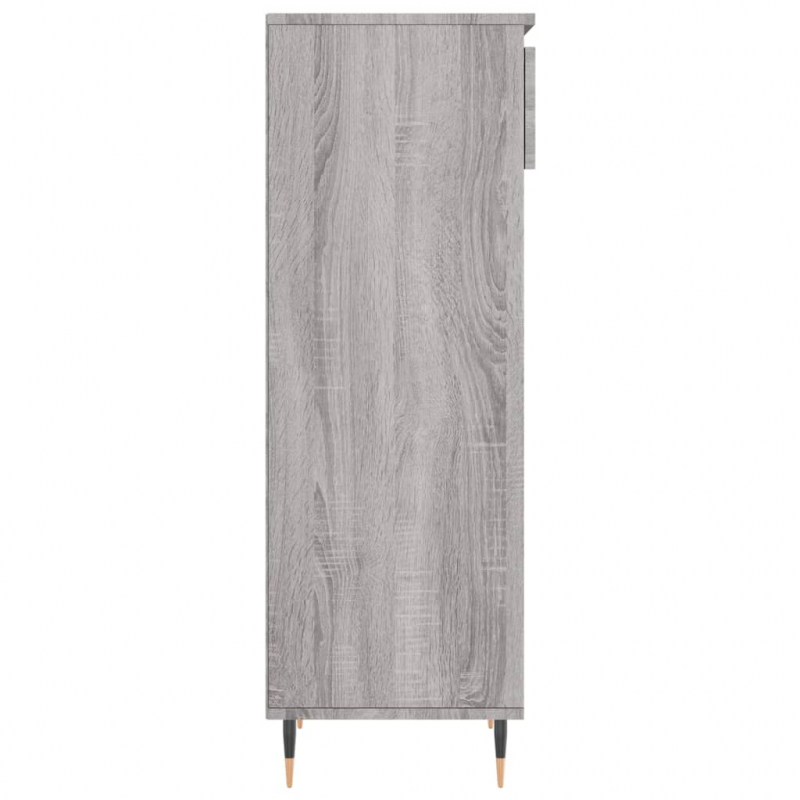 Schuhschrank Grau Sonoma 40x36x105 cm Holzwerkstoff