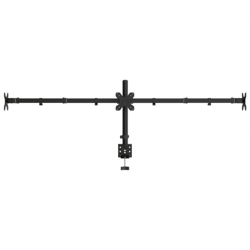 Tischhalterung für 3 Monitore Schwarz Stahl VESA 75/100 mm