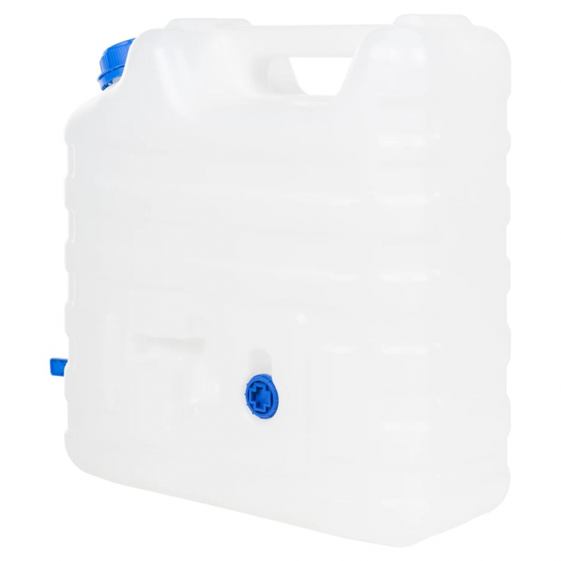 Wasserbehälter mit Hahn Transparent 15 L Kunststoff