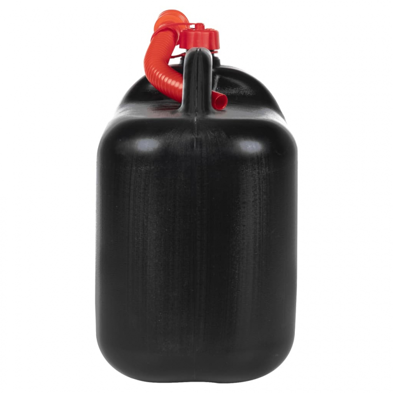 Benzinkanister mit Flexiblem Ausgießer 3 Stk. Schwarz 20 L