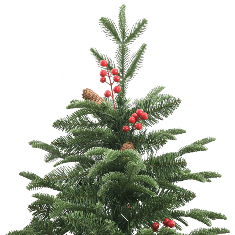 Künstlicher Weihnachtsbaum Klappbar mit Zapfen & Beeren 180 cm