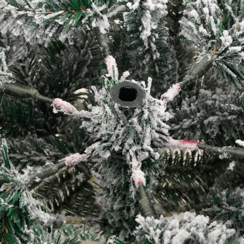 Künstlicher Weihnachtsbaum Klappbar Beschneit 210 cm