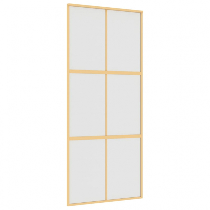 Schiebetür Golden 90x205 cm Matt ESG-Glas und Aluminium