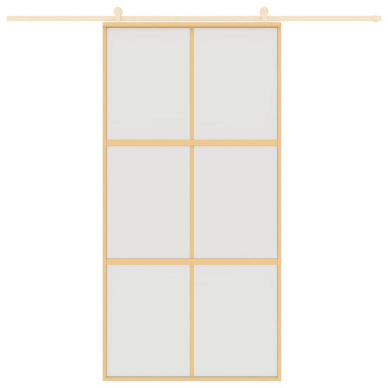 Schiebetür Golden 102,5x205 cm Matt ESG-Glas und Aluminium