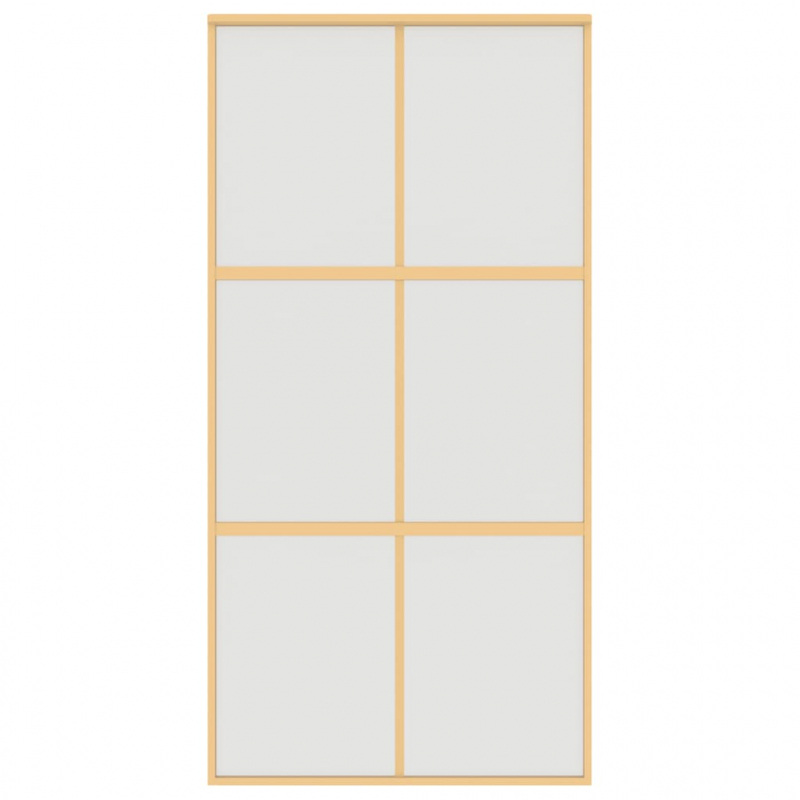 Schiebetür Golden 102,5x205 cm Matt ESG-Glas und Aluminium