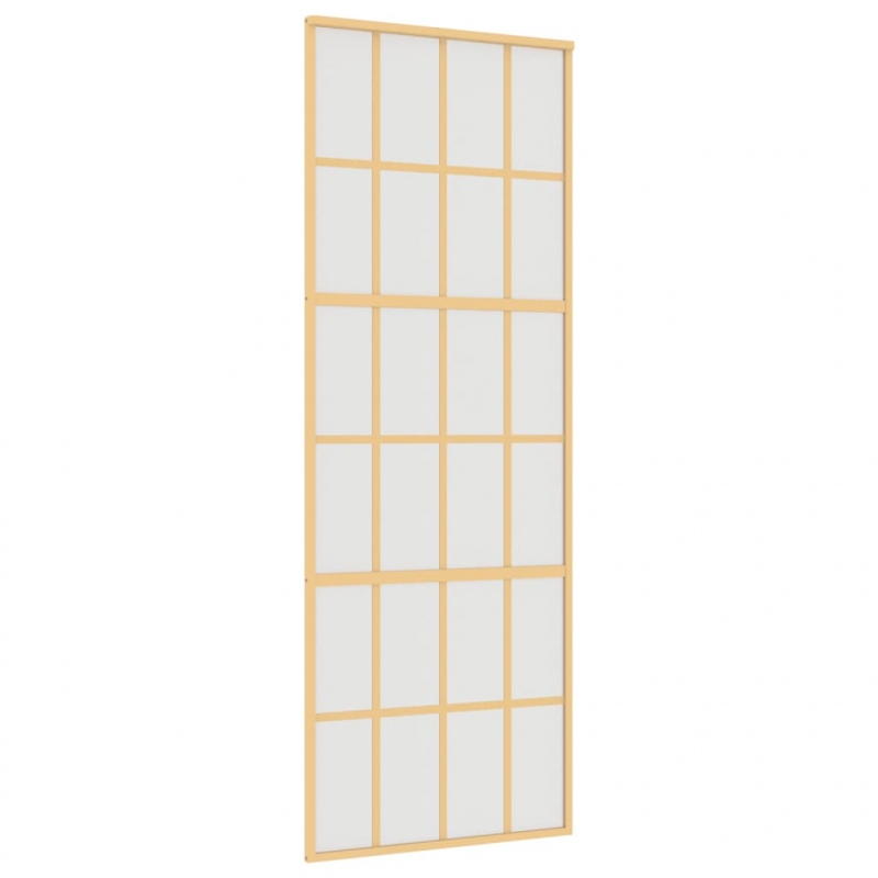 Schiebetür Golden 76x205 cm Matt ESG-Glas und Aluminium