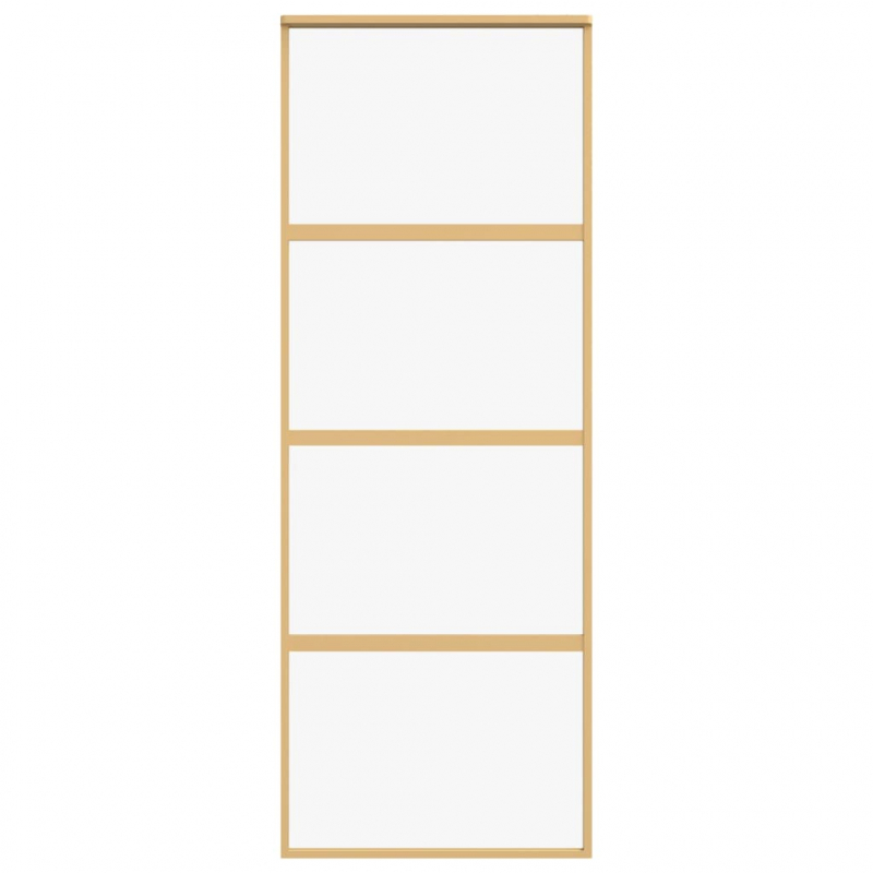 Schiebetür Golden 76x205 cm ESG-Klarglas und Aluminium