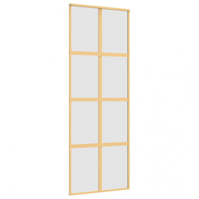 Schiebetür Golden 76x205 cm Matt ESG-Glas und Aluminium