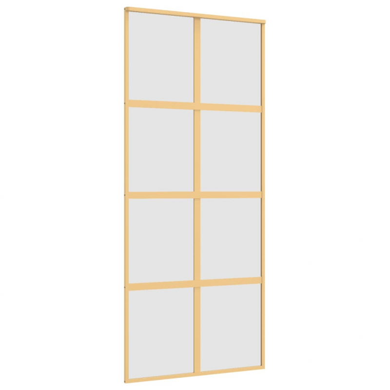 Schiebetür Golden 90x205 cm Matt ESG-Glas und Aluminium