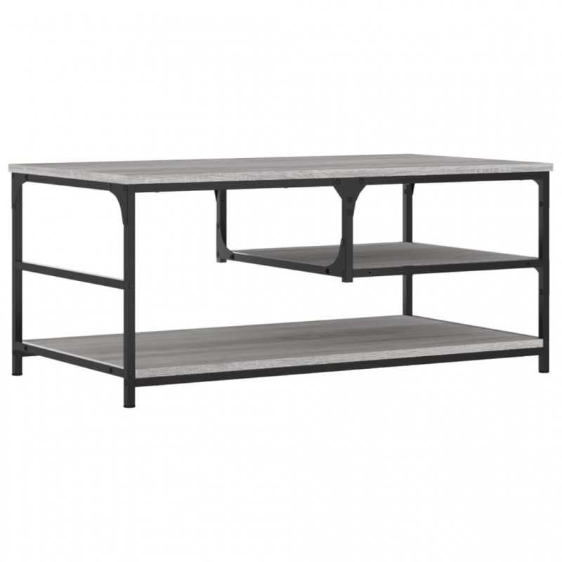 Couchtisch Grau Sonoma 90x49x40 cm Holzwerkstoff