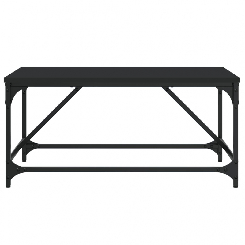 Couchtisch Schwarz 75x50x35 cm Holzwerkstoff