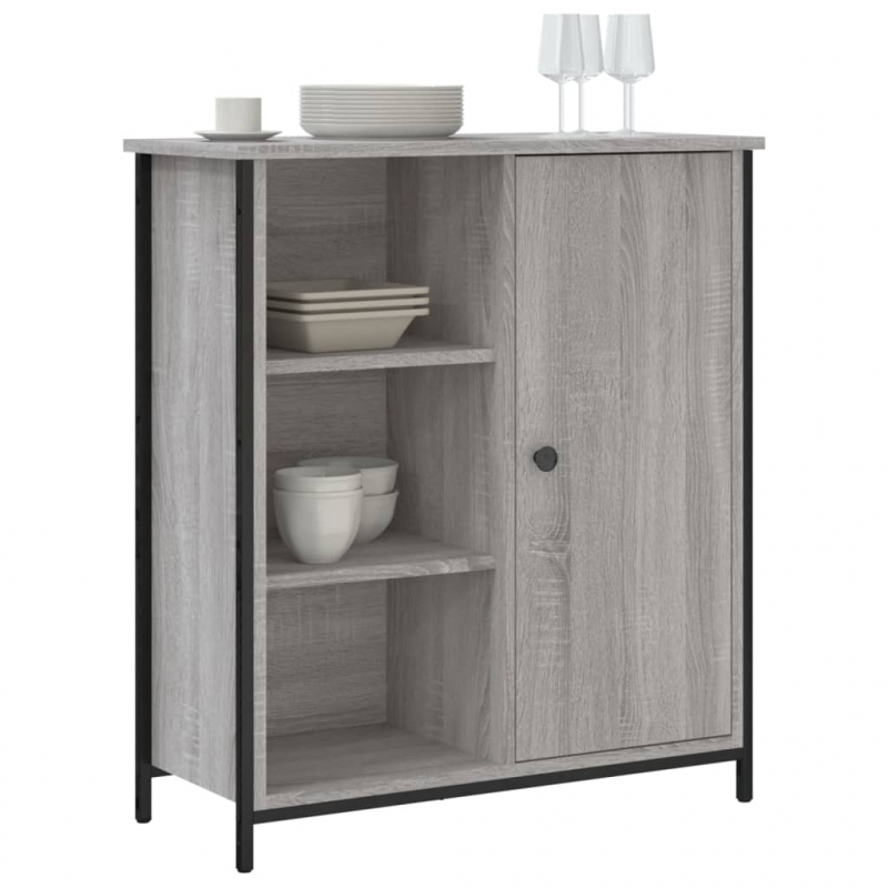 Sideboard Grau Sonoma 70x30x80 cm Holzwerkstoff