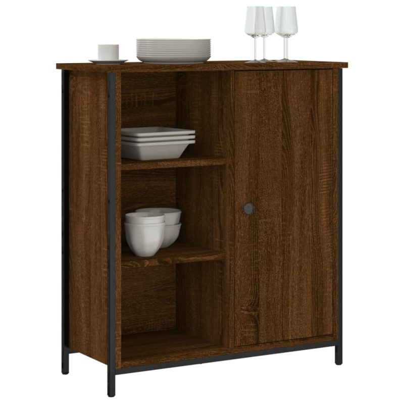 Sideboard Braun Eichen-Optik 70x30x80 cm Holzwerkstoff
