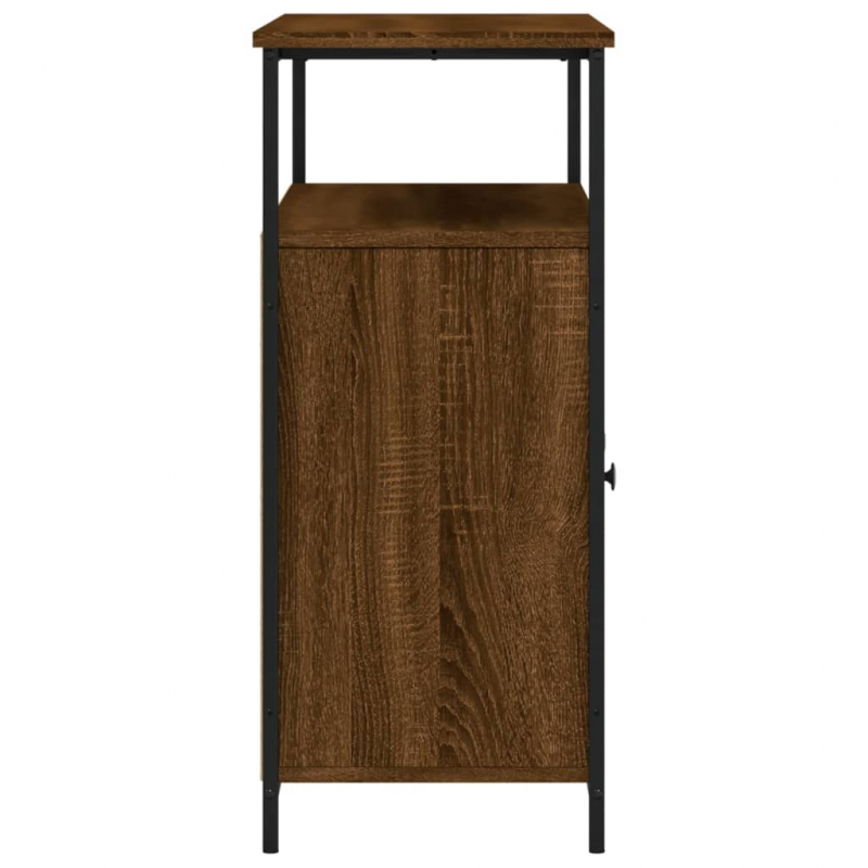Sideboard Braun Eichen-Optik 100x35x80 cm Holzwerkstoff