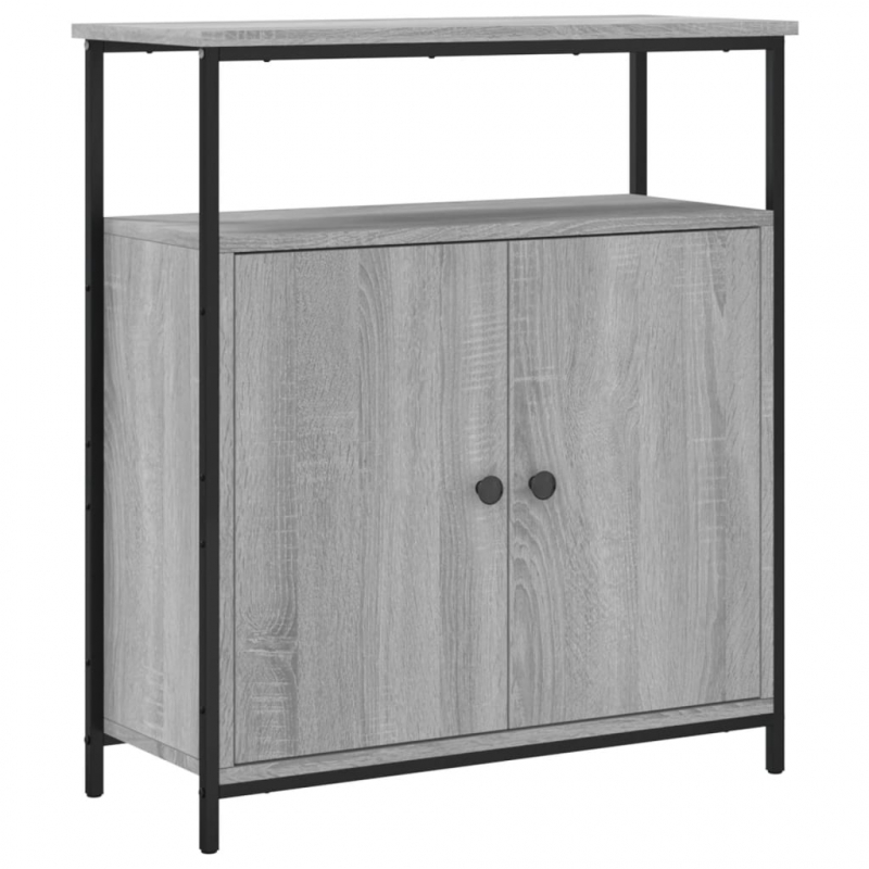 Sideboard Grau Sonoma 70x30x80 cm Holzwerkstoff