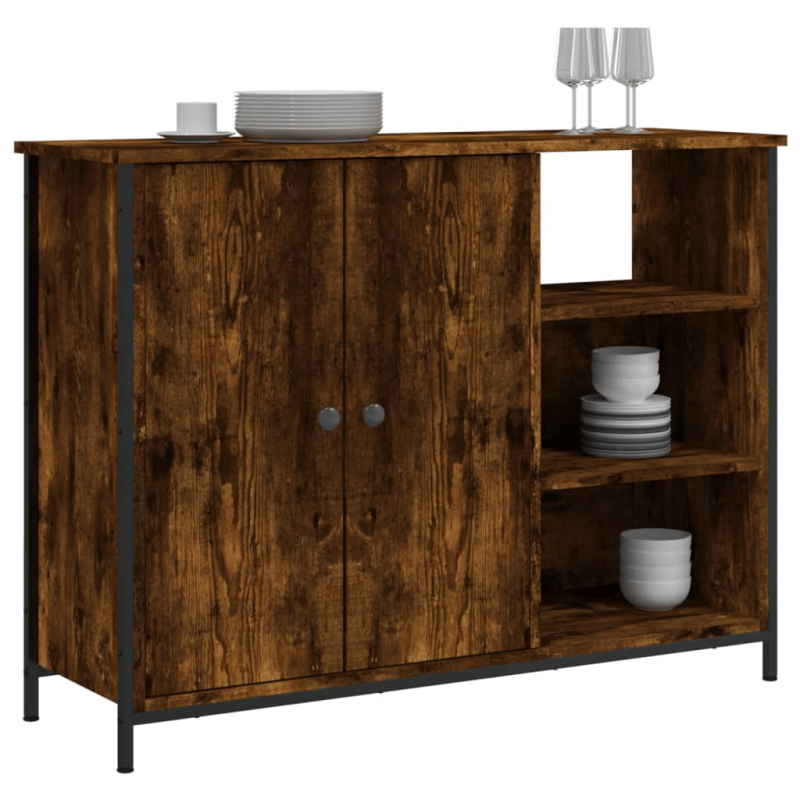 Sideboard Räuchereiche 100x33x75 cm Holzwerkstoff