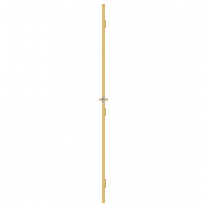 Innentür Schlank Golden 76x201,5 cm Hartglas und Aluminium
