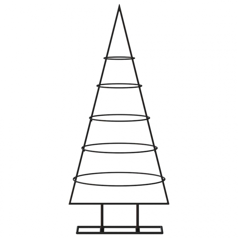 Metall-Weihnachtsbaum für Dekorationen Schwarz 90 cm