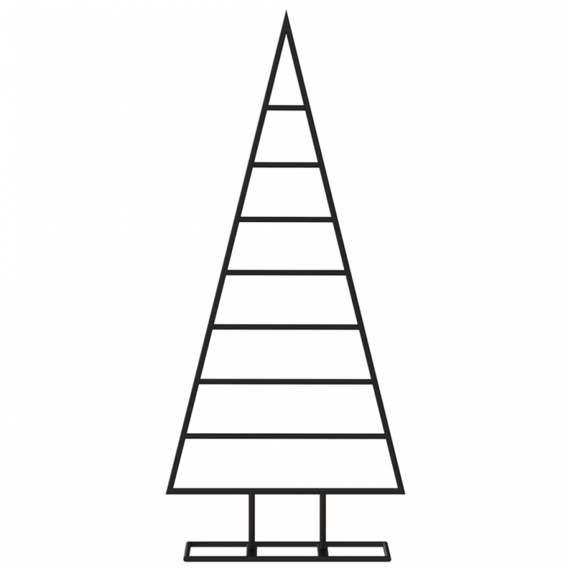 Metall-Weihnachtsbaum für Dekorationen Schwarz 125 cm