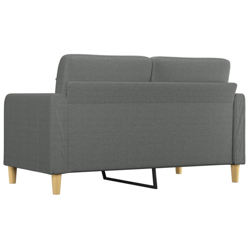 2-Sitzer-Sofa Dunkelgrau 140 cm Stoff