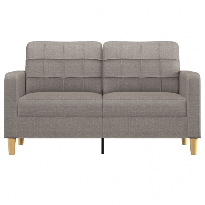 2-Sitzer-Sofa Taupe 140 cm Stoff