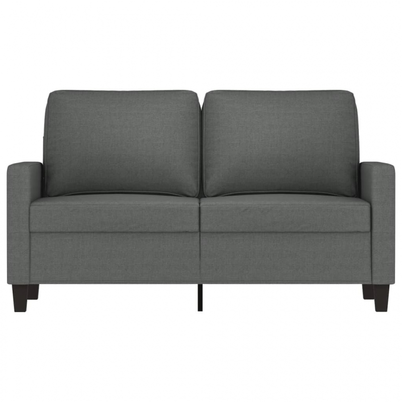 2-Sitzer-Sofa Dunkelgrau 120 cm Stoff