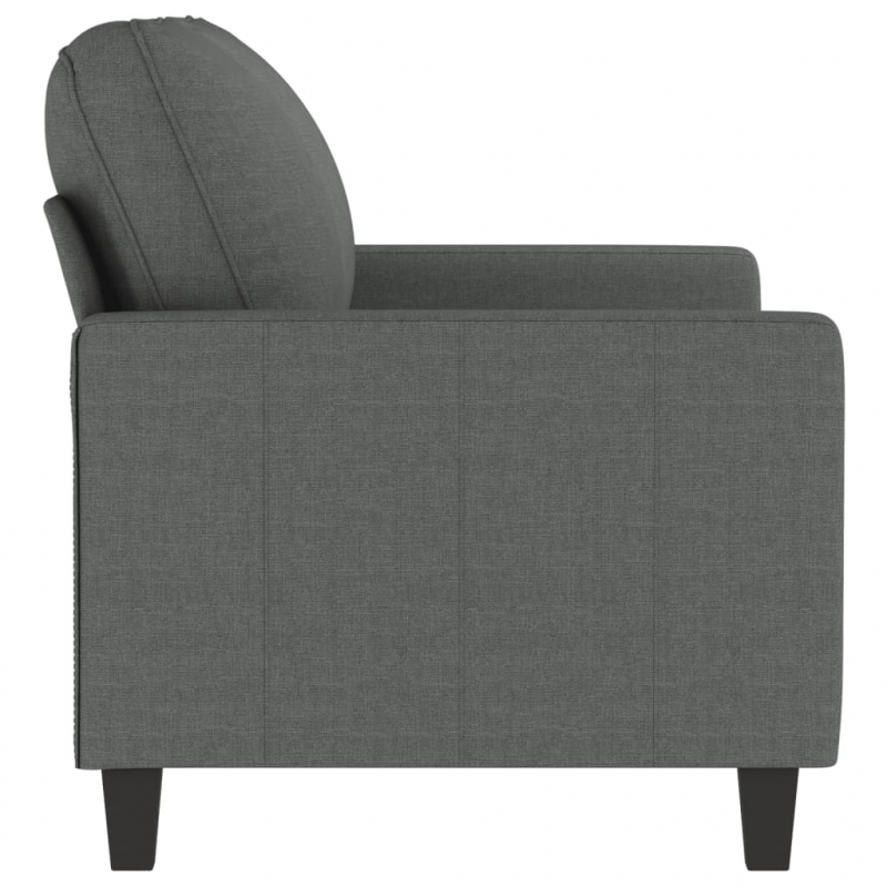 2-Sitzer-Sofa Dunkelgrau 120 cm Stoff