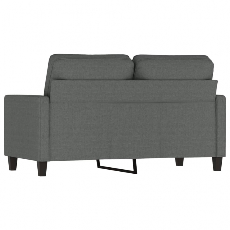 2-Sitzer-Sofa Dunkelgrau 120 cm Stoff