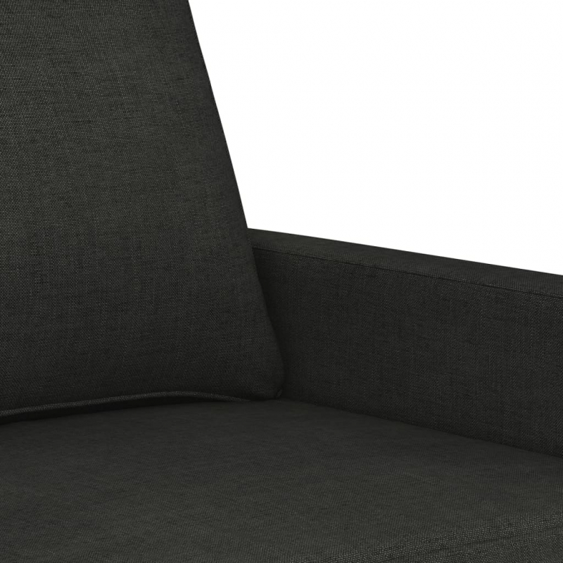 2-Sitzer-Sofa Schwarz 140 cm Stoff