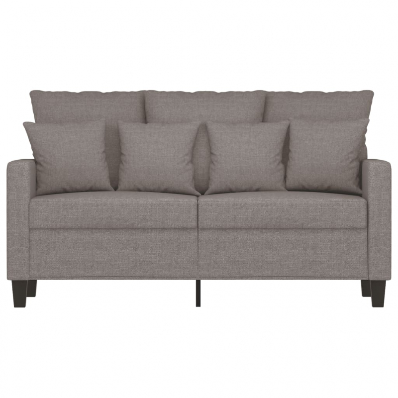 2-Sitzer-Sofa Taupe 120 cm Stoff