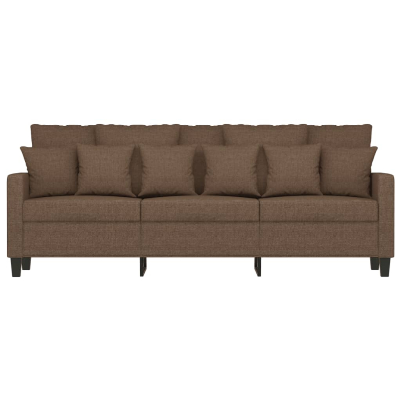 3-Sitzer-Sofa Braun 180 cm Stoff