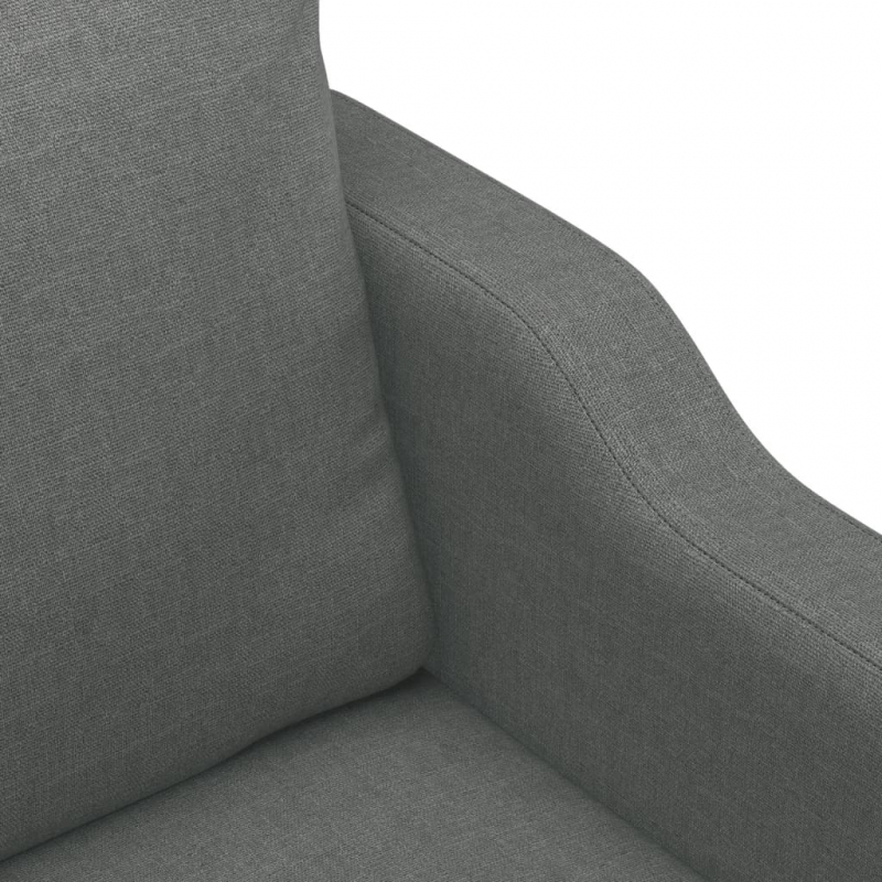 2-Sitzer-Sofa Dunkelgrau 120 cm Stoff