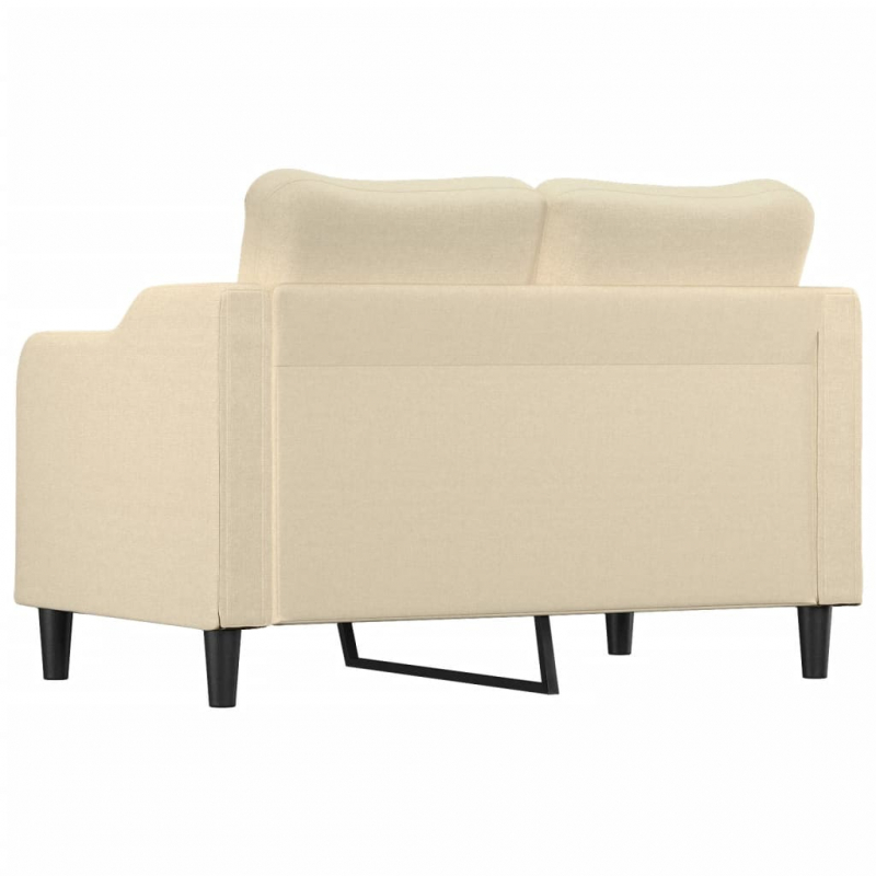 2-Sitzer-Sofa Creme 120 cm Stoff