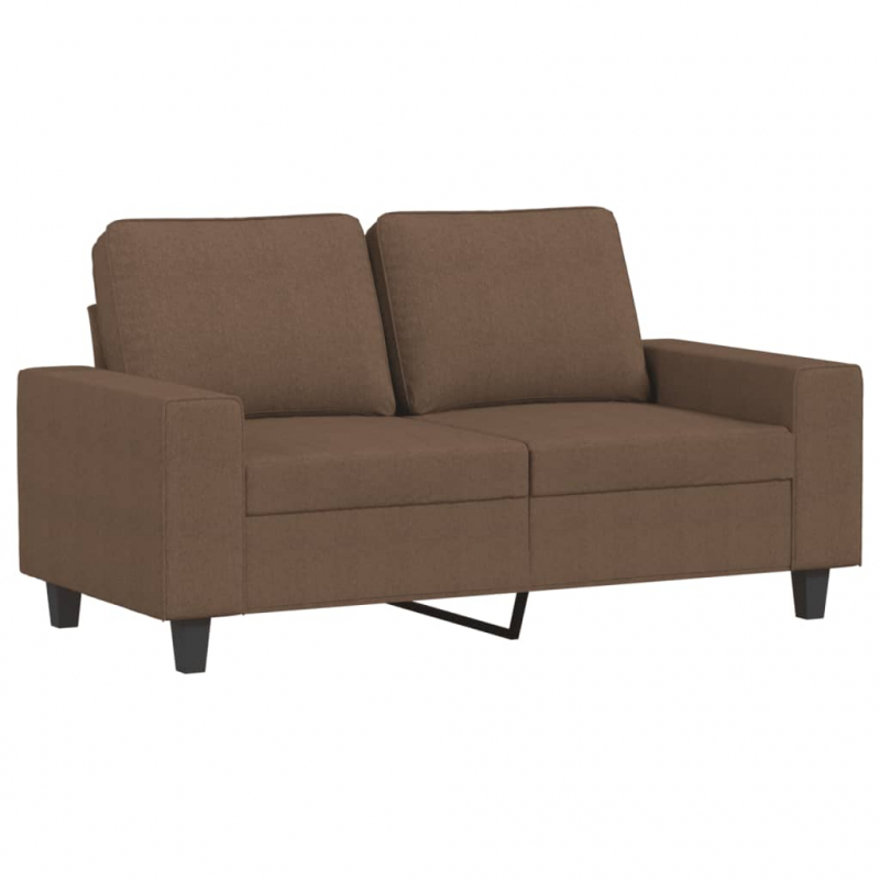 2-Sitzer-Sofa Braun 120 cm Stoff