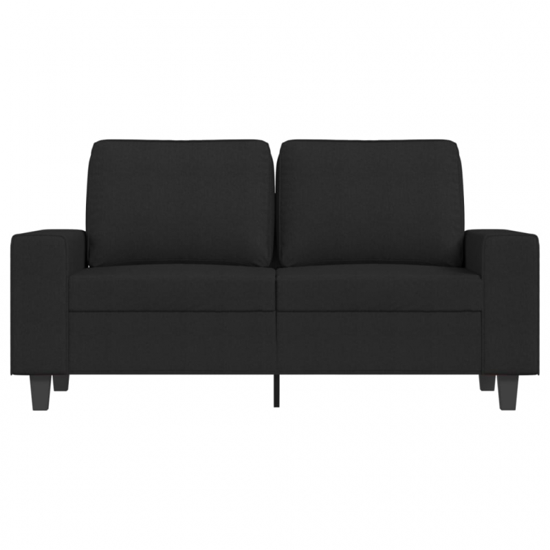 2-Sitzer-Sofa Schwarz 120 cm Stoff