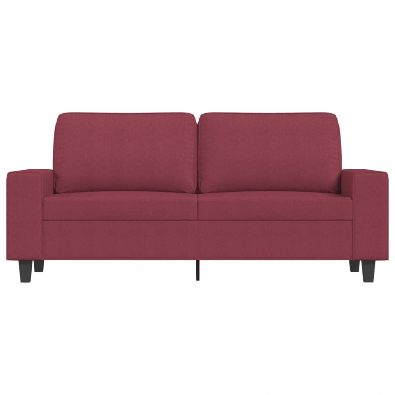 2-Sitzer-Sofa Weinrot 140 cm Stoff