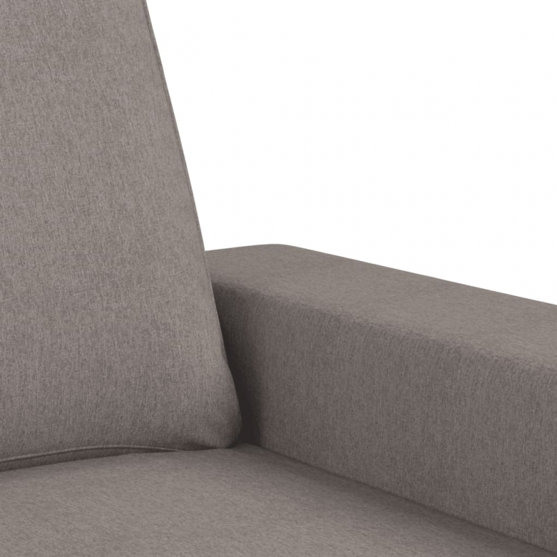 2-Sitzer-Sofa Taupe 140 cm Stoff