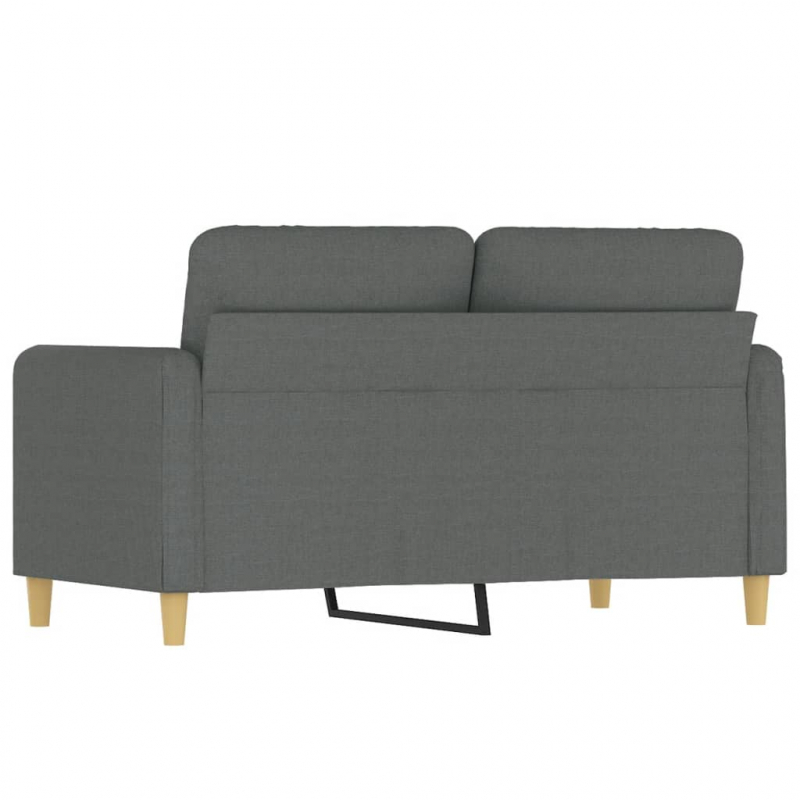 2-Sitzer-Sofa Dunkelgrau 120 cm Stoff