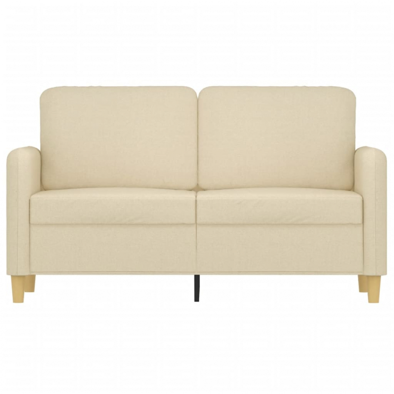 2-Sitzer-Sofa Creme 120 cm Stoff